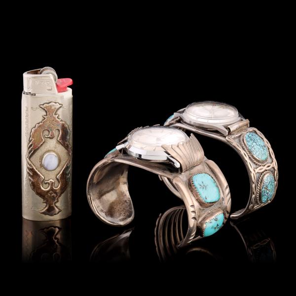 NAVAJO STERLING WATCH BANDS AND