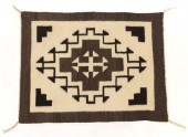 NAVAJO STORM PATTERN WOOL RUG