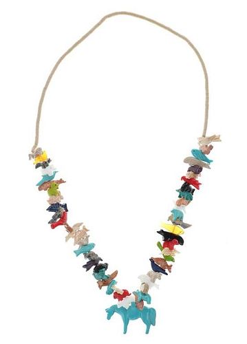 NAVAJO STRUNG MULTISTONE ANIMAL