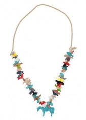 NAVAJO STRUNG MULTISTONE ANIMA