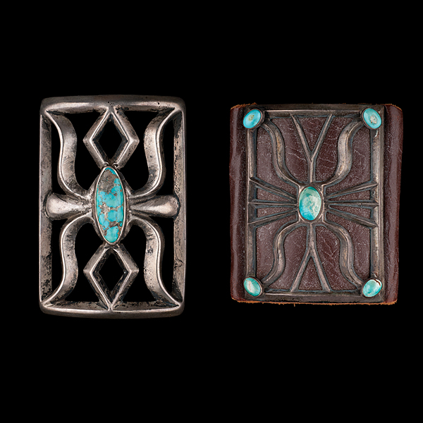 Navajo Tufa-Cast Silver and