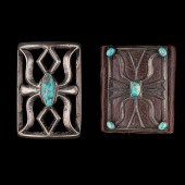 Navajo Tufa-Cast Silver and Tu
