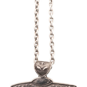 Navajo Tufa Cast Silver Space