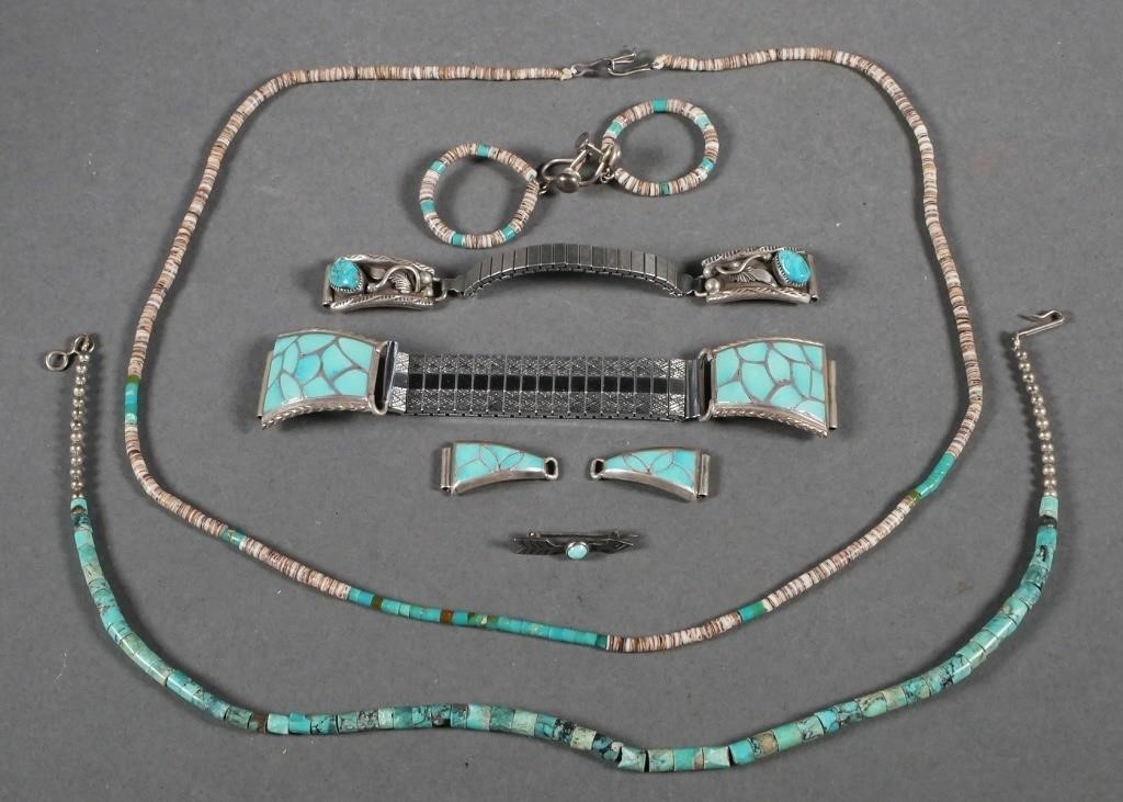 NAVAJO TURQUOISE & SILVER JEWELRY