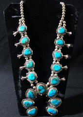 NAVAJO TURQUOISE SQUASH BLOSSO