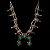 NAVAJO TURQUOISE SQUASH BLOSSO