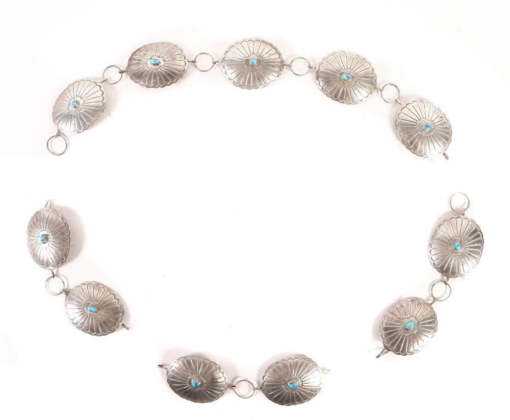 NAVAJO TURQUOISE STERLING LINK