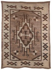 NAVAJO TWO GRAY HILLS RUG: 4'3