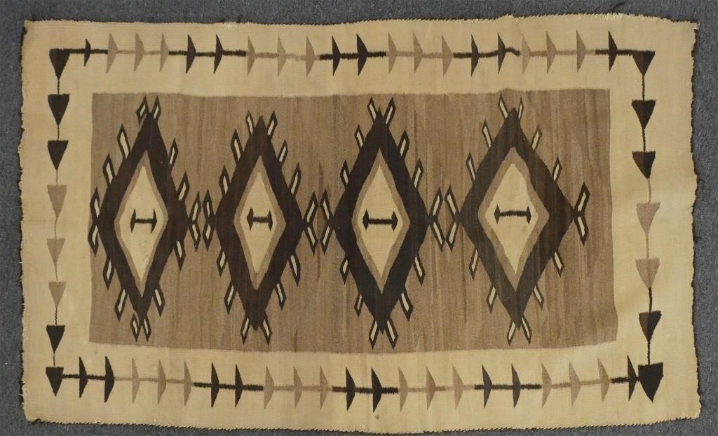 NAVAJO TWO GREY HILLS WEAVING