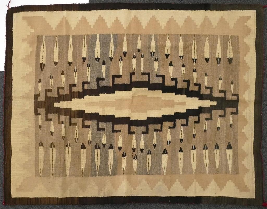 NAVAJO TWO GREY HILLS WEAVING