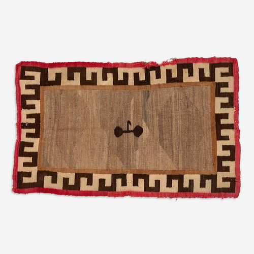 NAVAJO WOOL BLANKET WITH CATTLE