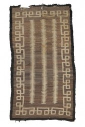 NAVAJO WOOL RUGwith three rows