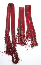 Navajo Woven Garters and Sash