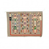 NAVAJO YEH RUG Gray ground wit