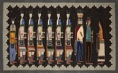 NAVAJO YEI PICTORIAL RUG BLANK