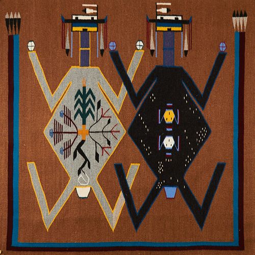 NAVAJO YEI PICTORIAL WOVEN