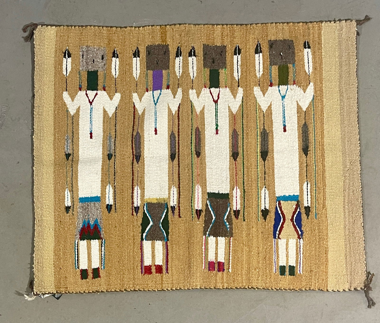 NAVAJO YEI RUGMid-century,