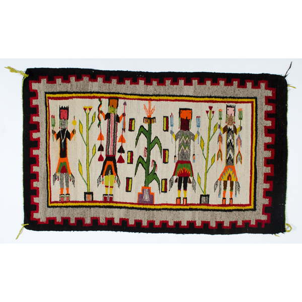 Navajo Yei Weaving woven in