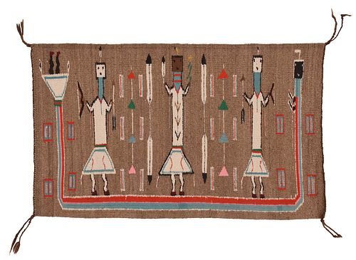 NAVAJO YEI WEAVING20th century,