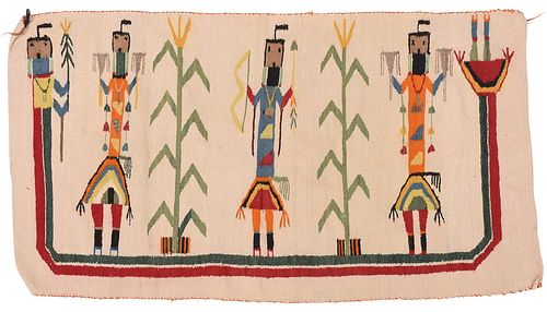 NAVAJO YEI WEAVING20th century,