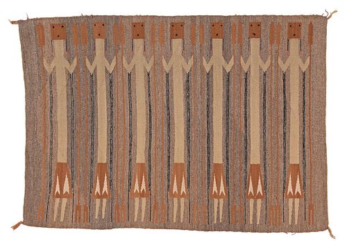 NAVAJO YEI WEAVING20th century,
