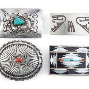 Navajo, Zuni, and Hopi Belt Buckles