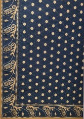 NAVY BLUE AND CREME BROADLOOM