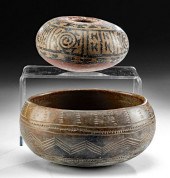NAYARIT POTTERY BOWLS - INCISE