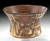 NAZCA POLYCHROME BOWL ANTHROPO