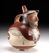 NAZCA POLYCHROME SPOUTED VESSE
