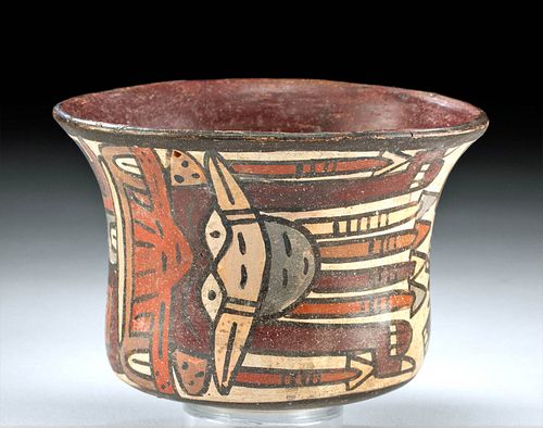 NAZCA POLYCHROME VESSEL W/ MYTHICAL