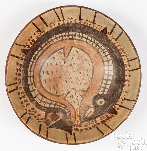 NAZCA POLYCHROMED POTTERY BOWL,