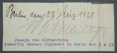 NAZI DIPLOMAT VON RIBBENTROP S