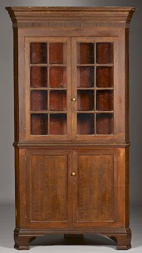 NC CORNER CUPBOARD, PAINTED