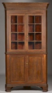 NC CORNER CUPBOARD, PAINTED DE