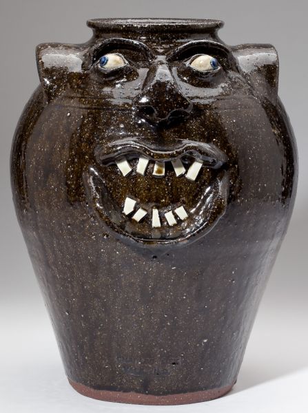 NC Folk Pottery Charles Lisk Face