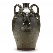 NC FOLK POTTERY, LARGE FACE JU