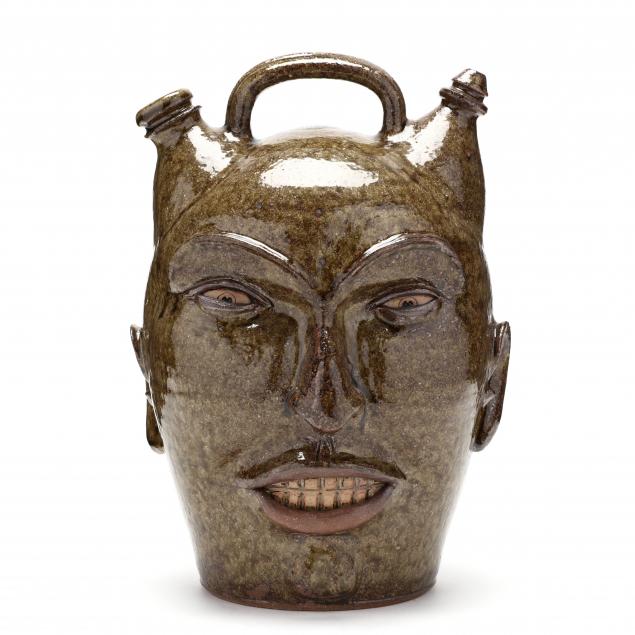 NC FOLK POTTERY, MICHAEL BAYNE FACE