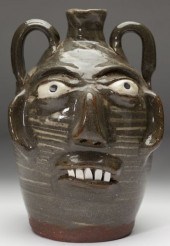 NC Pottery Burlon Craig Face J