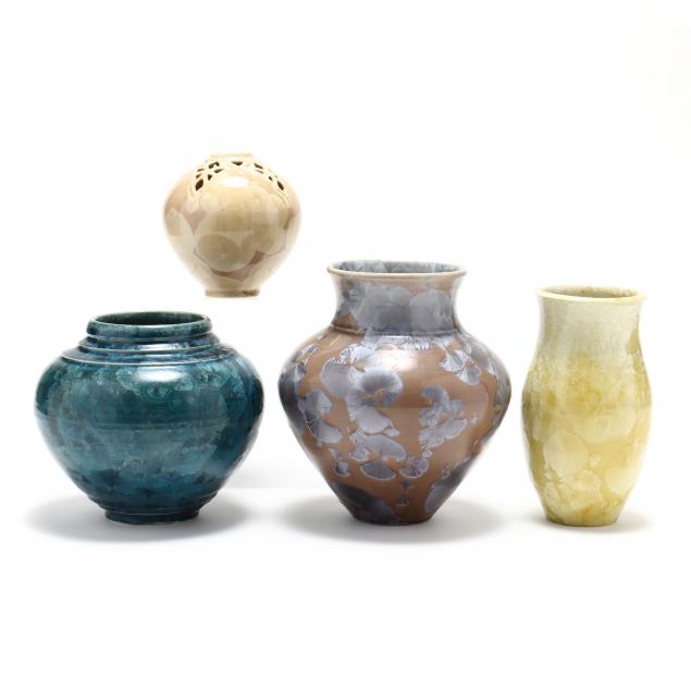 NC POTTERY GROUP OF FOUR