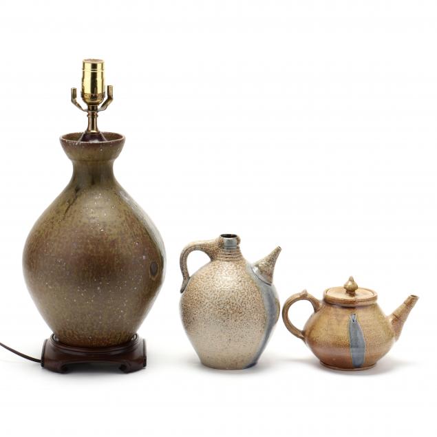 NC POTTERY, MARK HEWITT, THREE