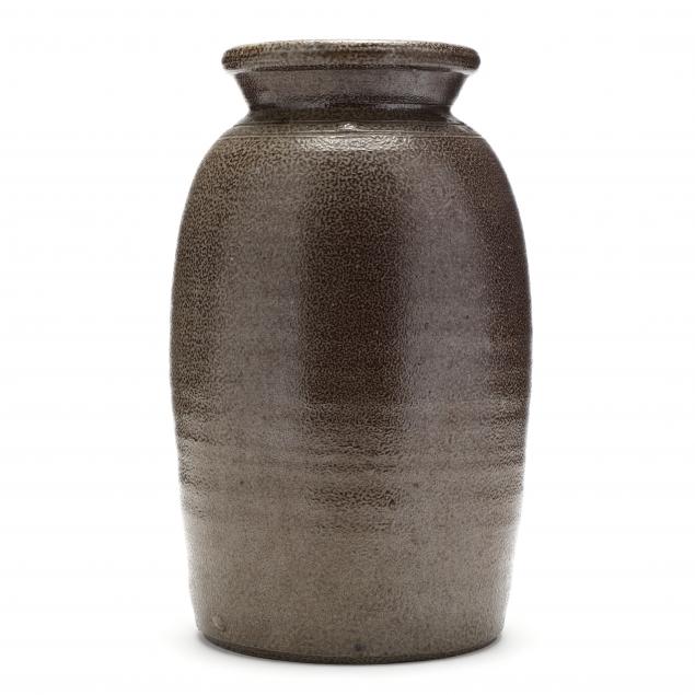 NC POTTERY, ONE GALLON STORAGE JAR,