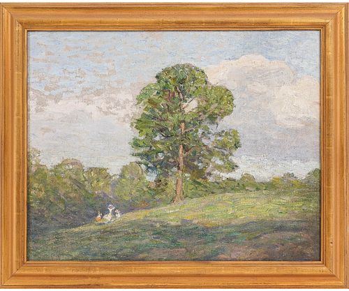 N.C. WYETH OIL ON CANVASNewell