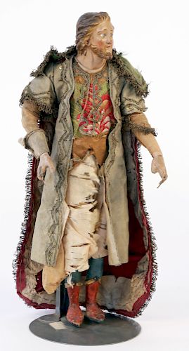 NEAPOLITAN CRECHE FIGURE, 18THC.