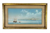 NEAPOLITAN PAINTING OF MOUNT V