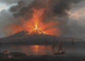 NEAPOLITAN SCHOOL,  VESUVIUS E