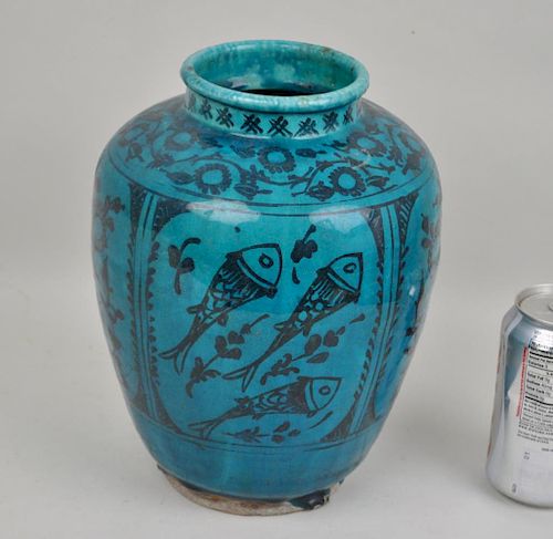 NEAR EASTERN BLUE GLAZED POTTERY