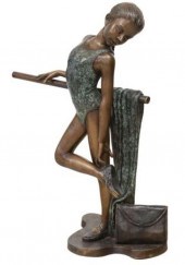 NEAR LIFE-SIZE BRONZE BALLERIN