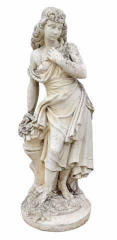 NEAR-LIFE SIZE CAST STONE GARDEN