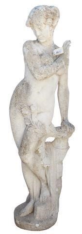 NEAR LIFE-SIZE CAST STONE